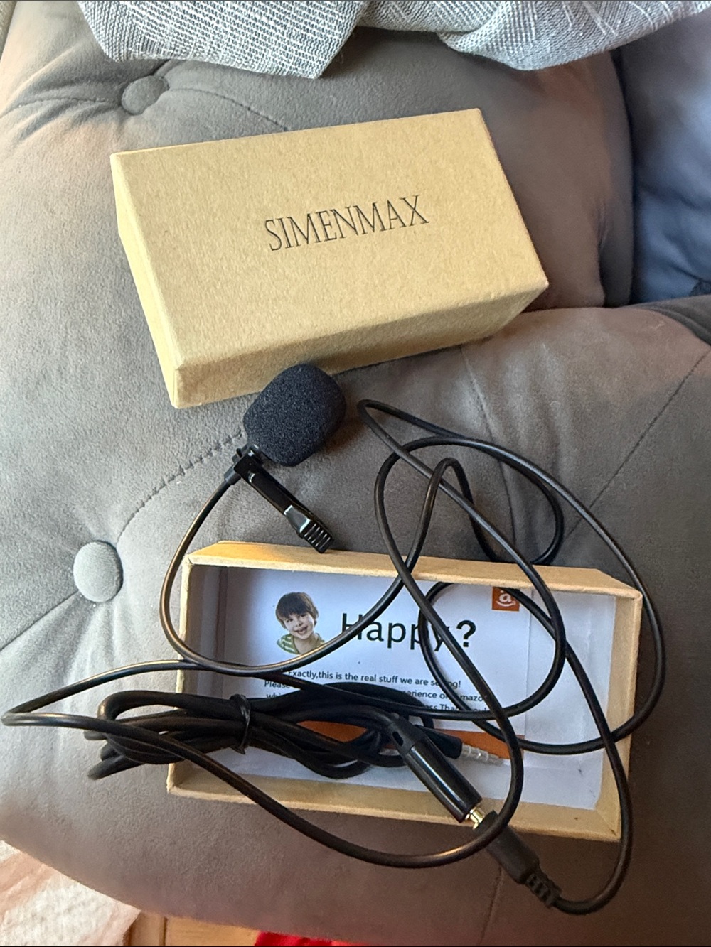 Sinenmax Lavalier Lapel Microphone with Extension Cable